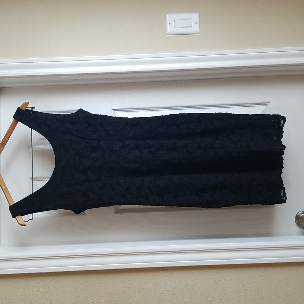 Black fitted dress Size 8